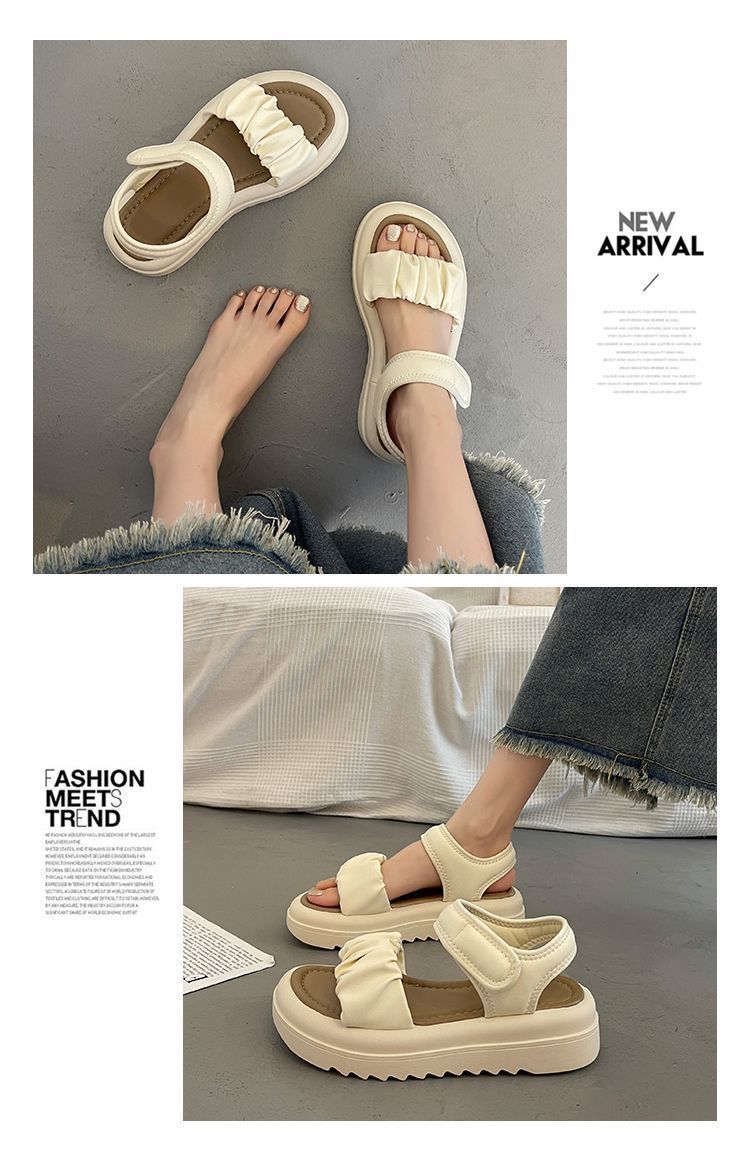 New Summer Roman Sandals Women Wear Thick Soles