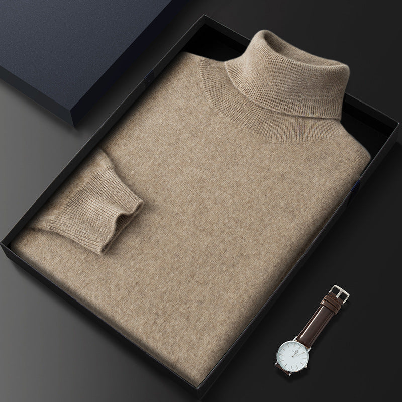 Men's High Casual Knitted Cashmere Sweater