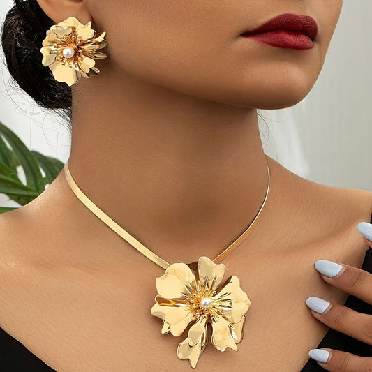 Island Flower 2-Piece Jewelry Set,