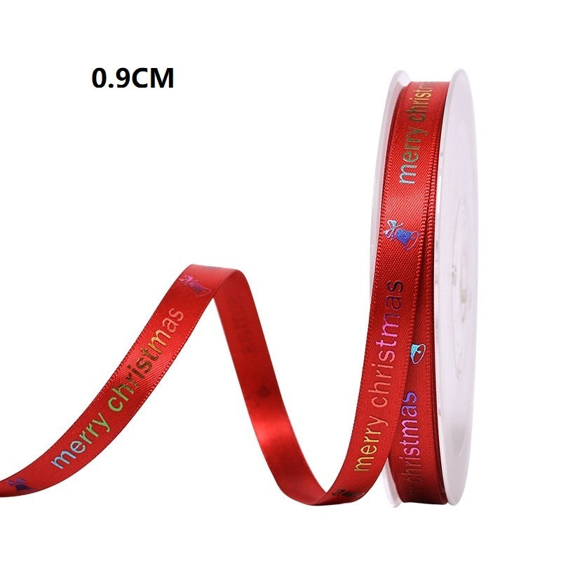 Polyester Christmas Scene Decoration Ribbon