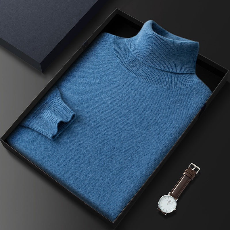 Men's High Casual Knitted Cashmere Sweater