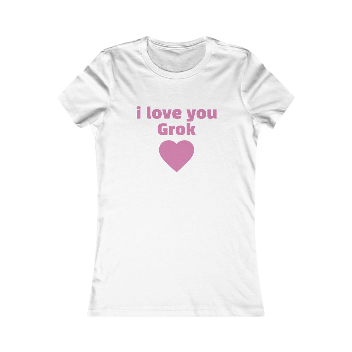 I Love You Grok Women's Tee — Minimalist Romantic Graphic Shirt