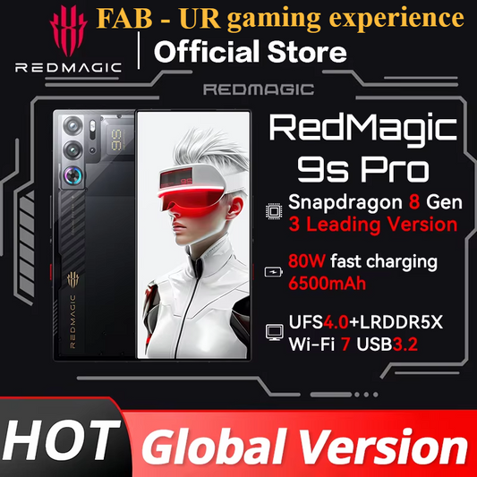RedMagic 9s Pro 5G Global Version  Gaming Phone 6.8" Snapdragon 8 Gen 3 Leading Version 6500mAh 80W Charge 50MP NFC