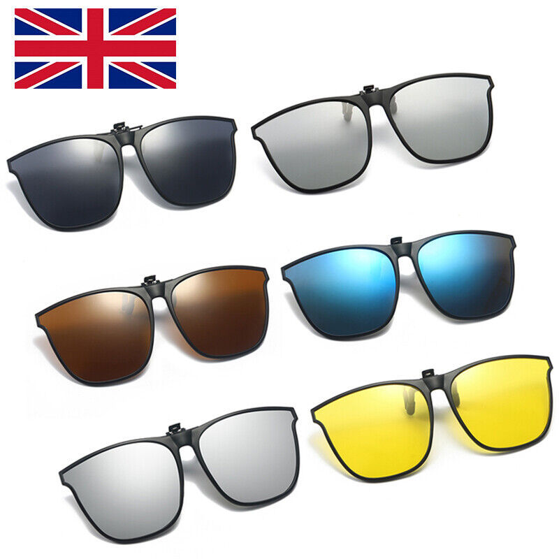 Clip On Sunglasse Over Flip Up Glasses Polarized Photochromic Sunglasses