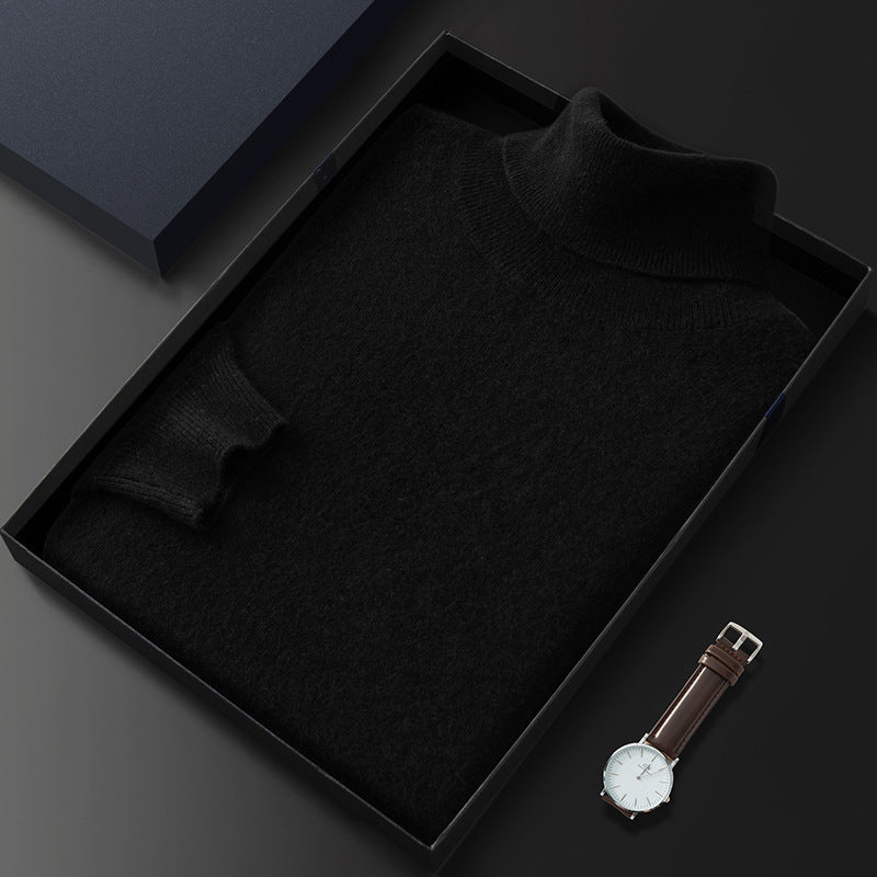 Men's High Casual Knitted Cashmere Sweater