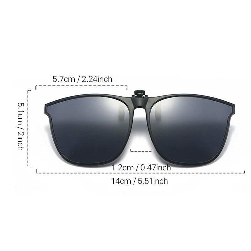 Clip On Sunglasse Over Flip Up Glasses Polarized Photochromic Sunglasses
