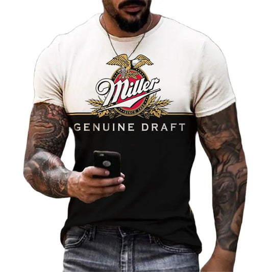 BEER Fashion Wear - English Letter Printed T-shirts