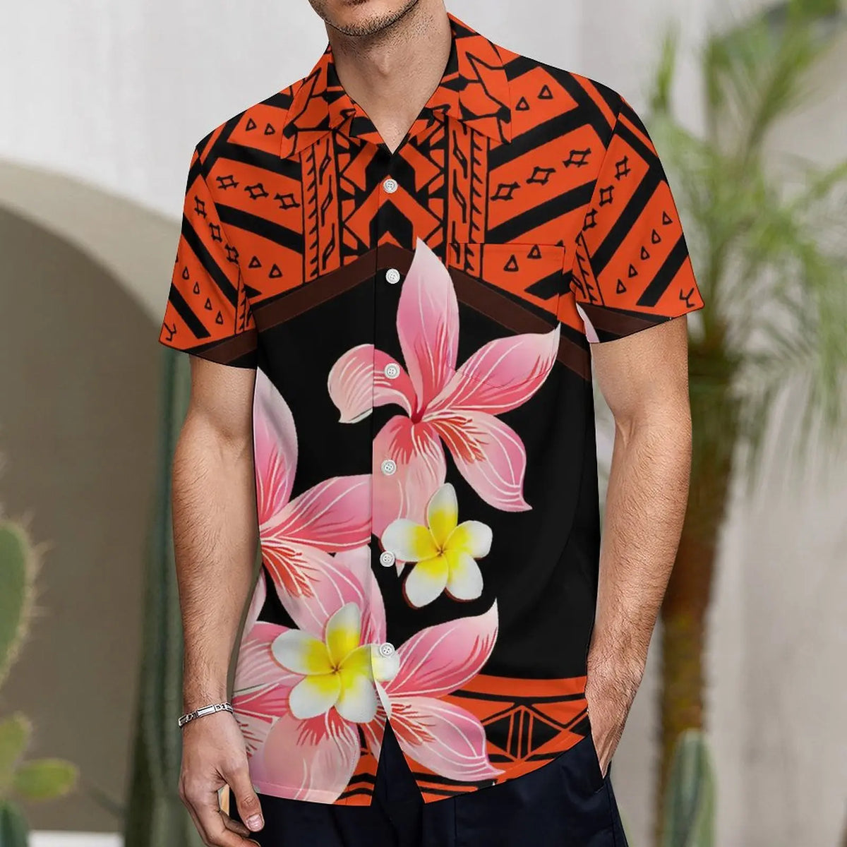 Fishtail Island Dress & Matching Hawaiian Men Shirt