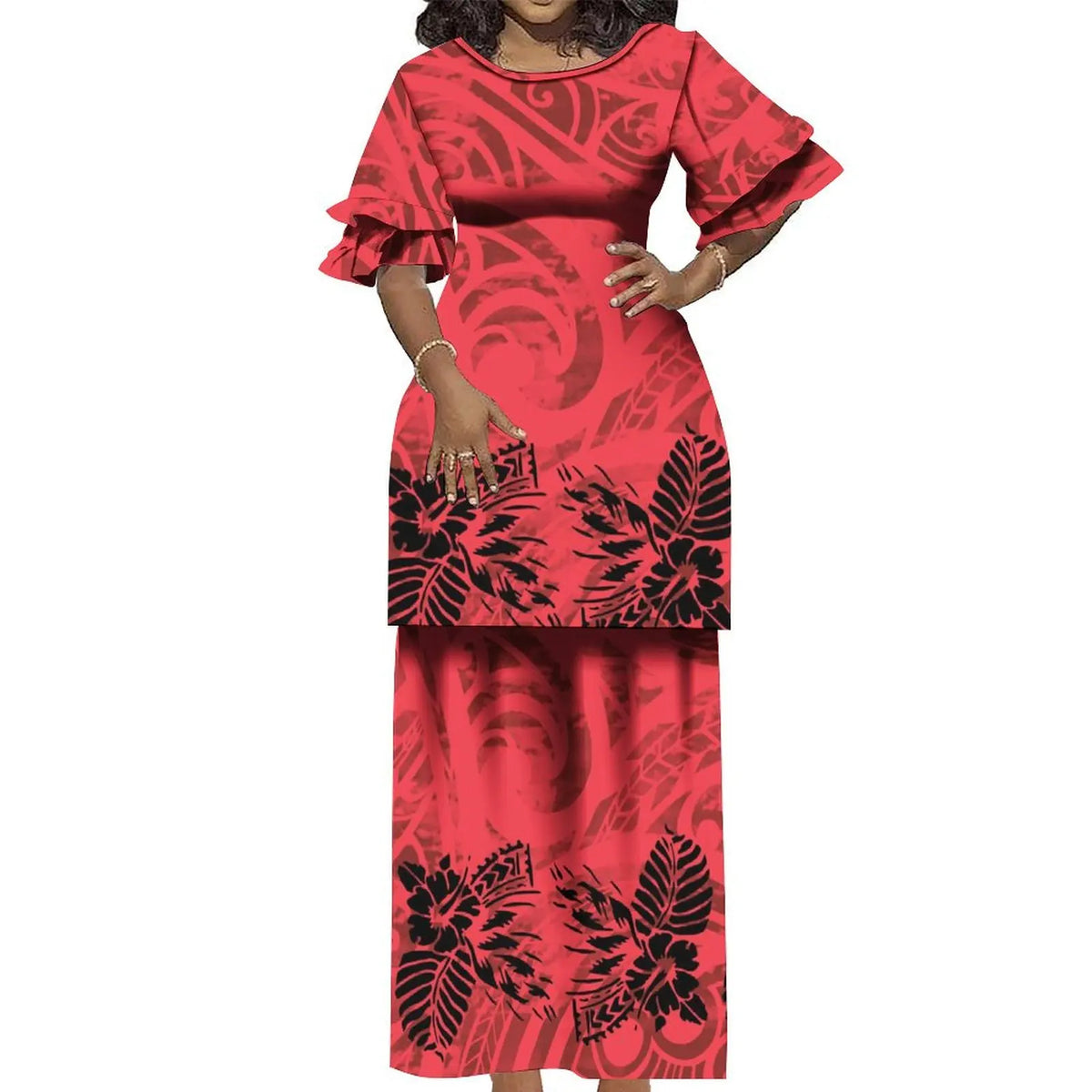 Le-Eva Island Fashion Two-Piece Set with Matching Shirt for Him