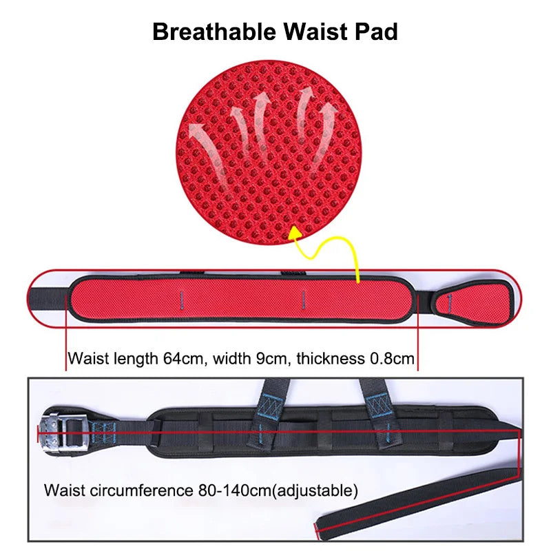 Three-Point Half Body Work Safety Harness Outdoor Rock Climbing Electrician Construction Wear-resistant Protective Safety Belt