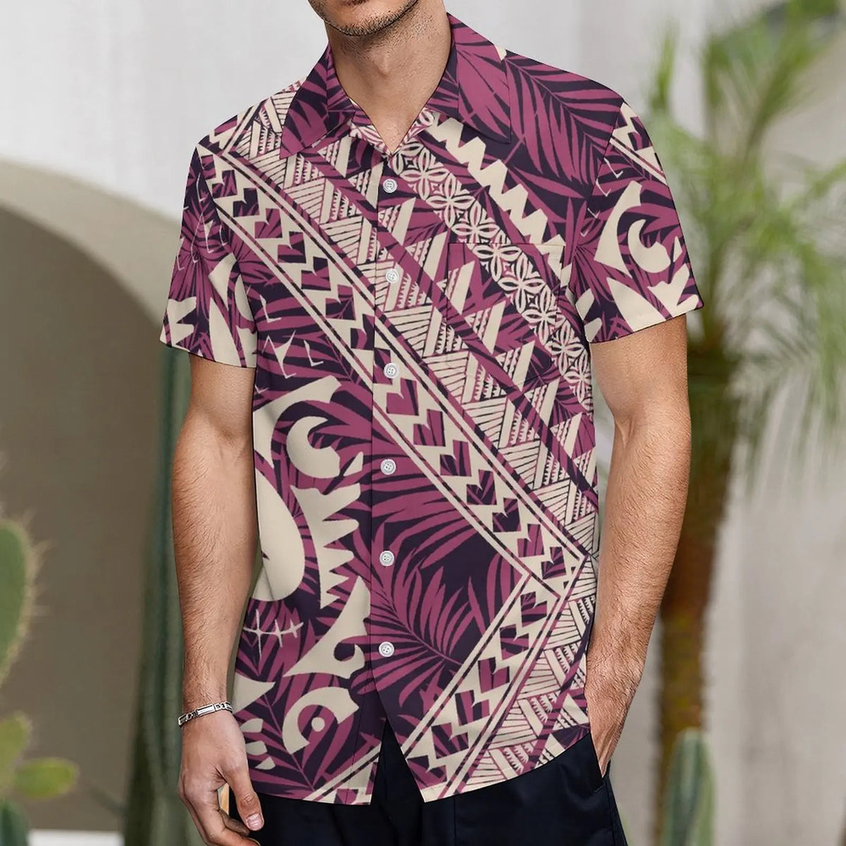 Fishtail Island Dress & Matching Hawaiian Men Shirt