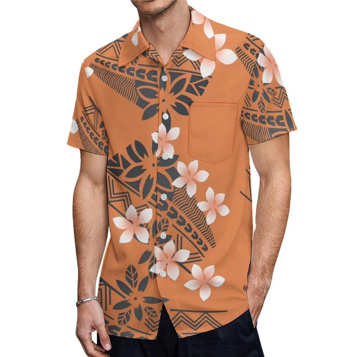 Fishtail Island Dress & Matching Hawaiian Men Shirt