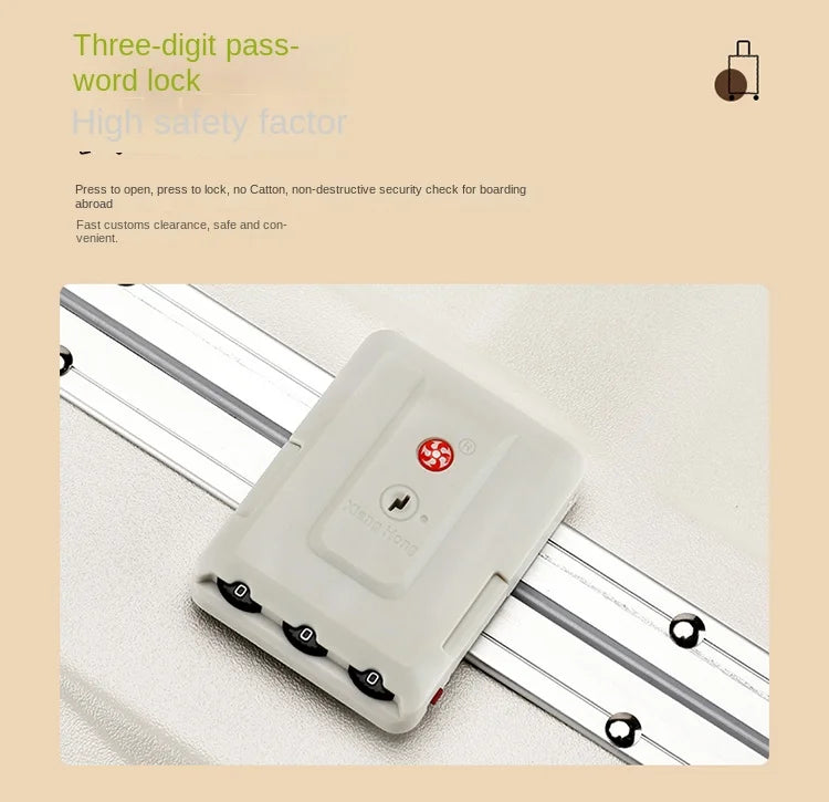 24/26/28 Inch Fashion Suitcase Large capacity Multifunctional Pull Rod Luggage 20 inch Charging Boarding Password Trolley Case