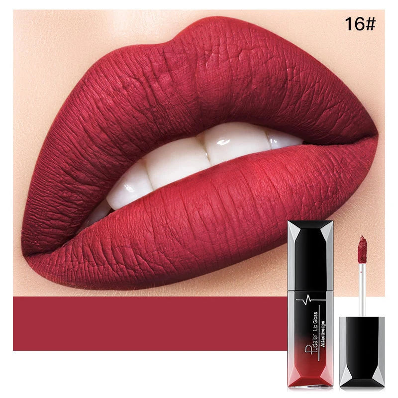Sexy Matte Long Lasting Lip-gloss Liquid Lipstick Waterproof And Non Stick 21 Colors Lipstick