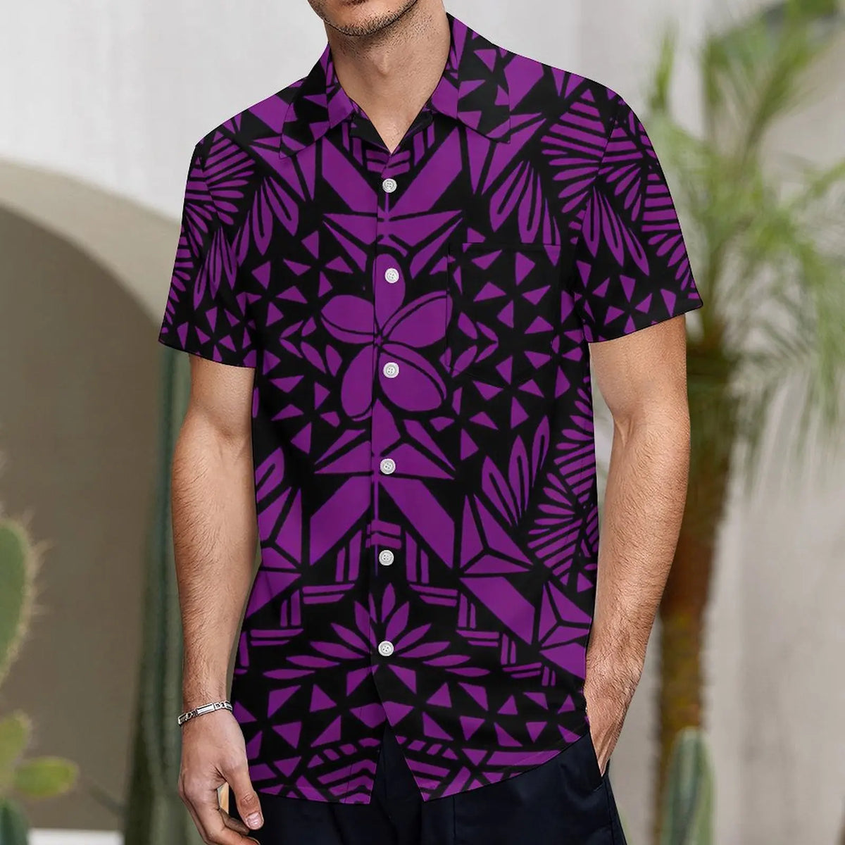 Fishtail Island Dress & Matching Hawaiian Men Shirt