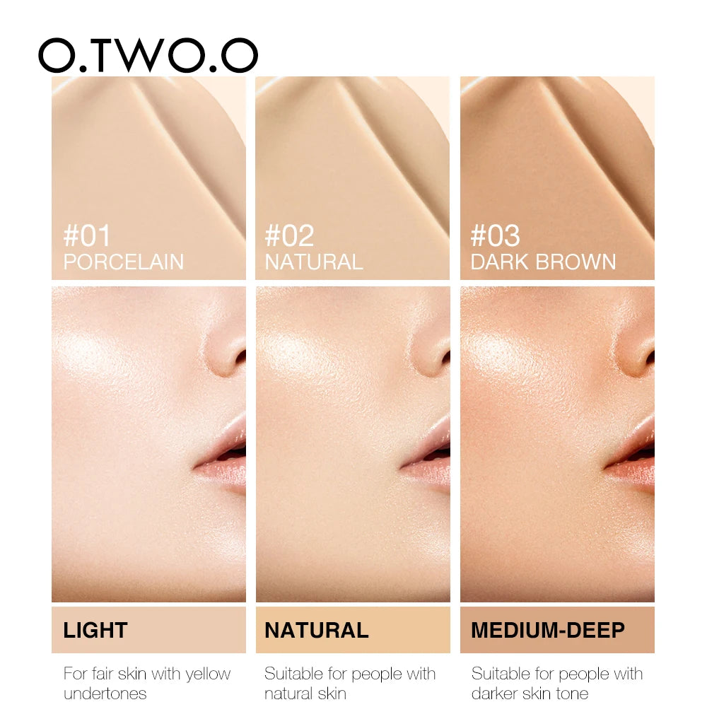 Liquid Foundation Oil Free Makeup Base Waterproof Full Coverage Concealer Lasting Liquid Face BB Cream Cosmetic