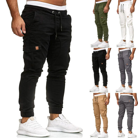 2023 New Casual Sport Pants Bottoms Men Elastic Breathable Running Training Pant Trousers Joggers Quick-Drying Gym Jogging Pants