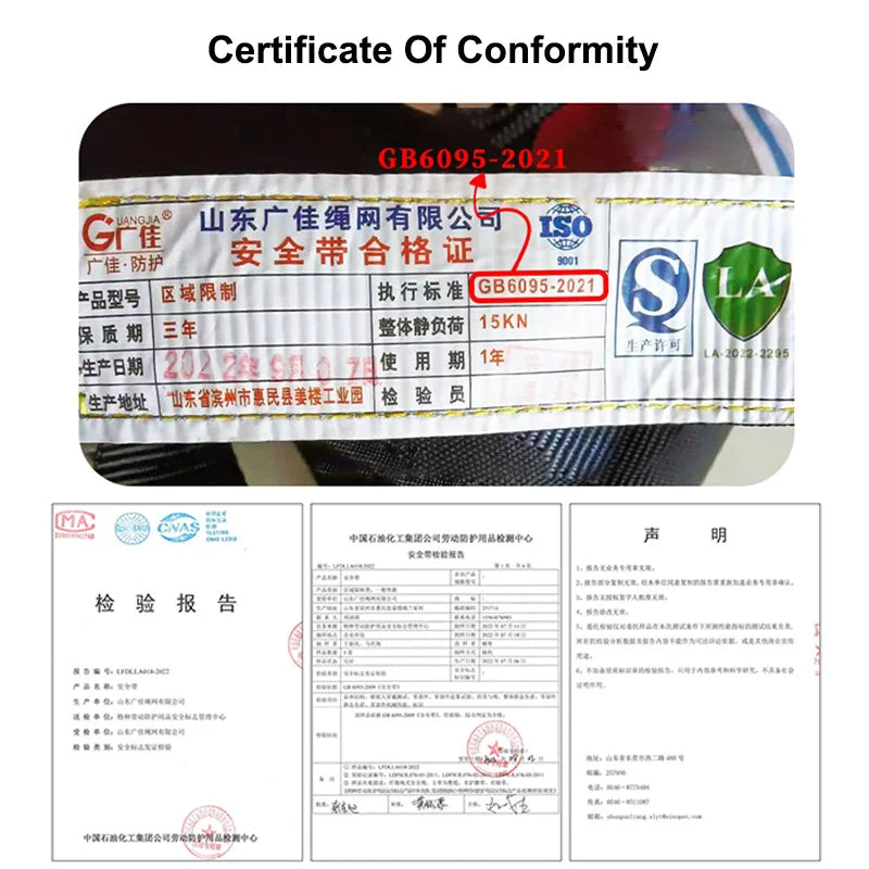 Three-Point Half Body Work Safety Harness Outdoor Rock Climbing Electrician Construction Wear-resistant Protective Safety Belt