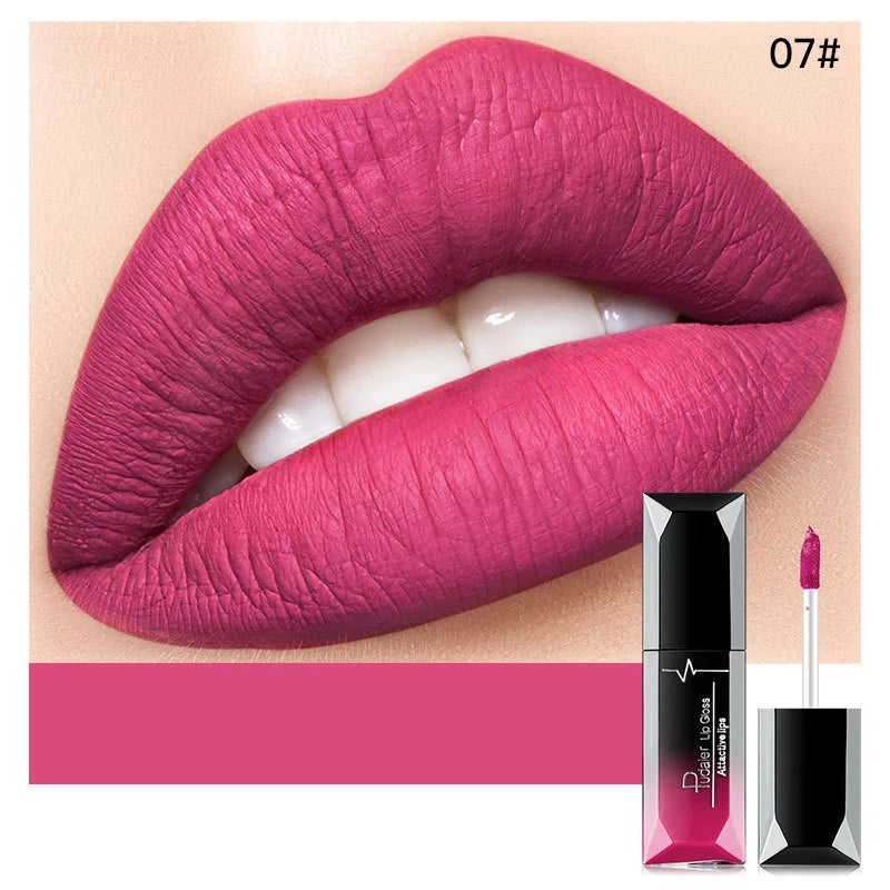 Sexy Matte Long Lasting Lip-gloss Liquid Lipstick Waterproof And Non Stick 21 Colors Lipstick