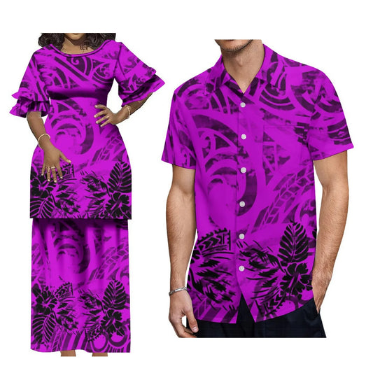 Le-Eva Island Fashion Two-Piece Set with Matching Shirt for Him