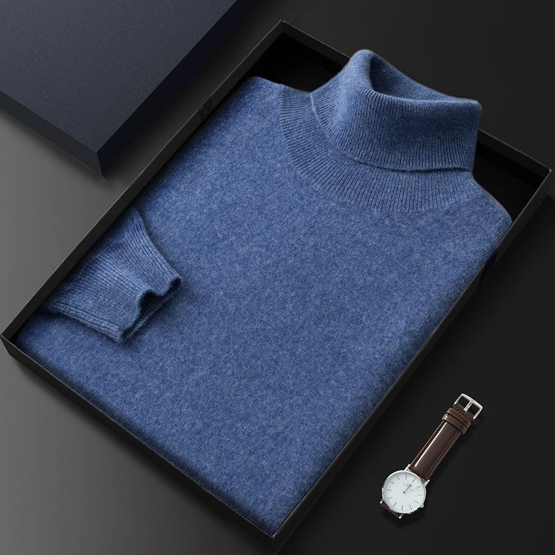 Men's High Casual Knitted Cashmere Sweater
