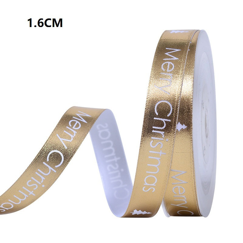 Polyester Christmas Scene Decoration Ribbon